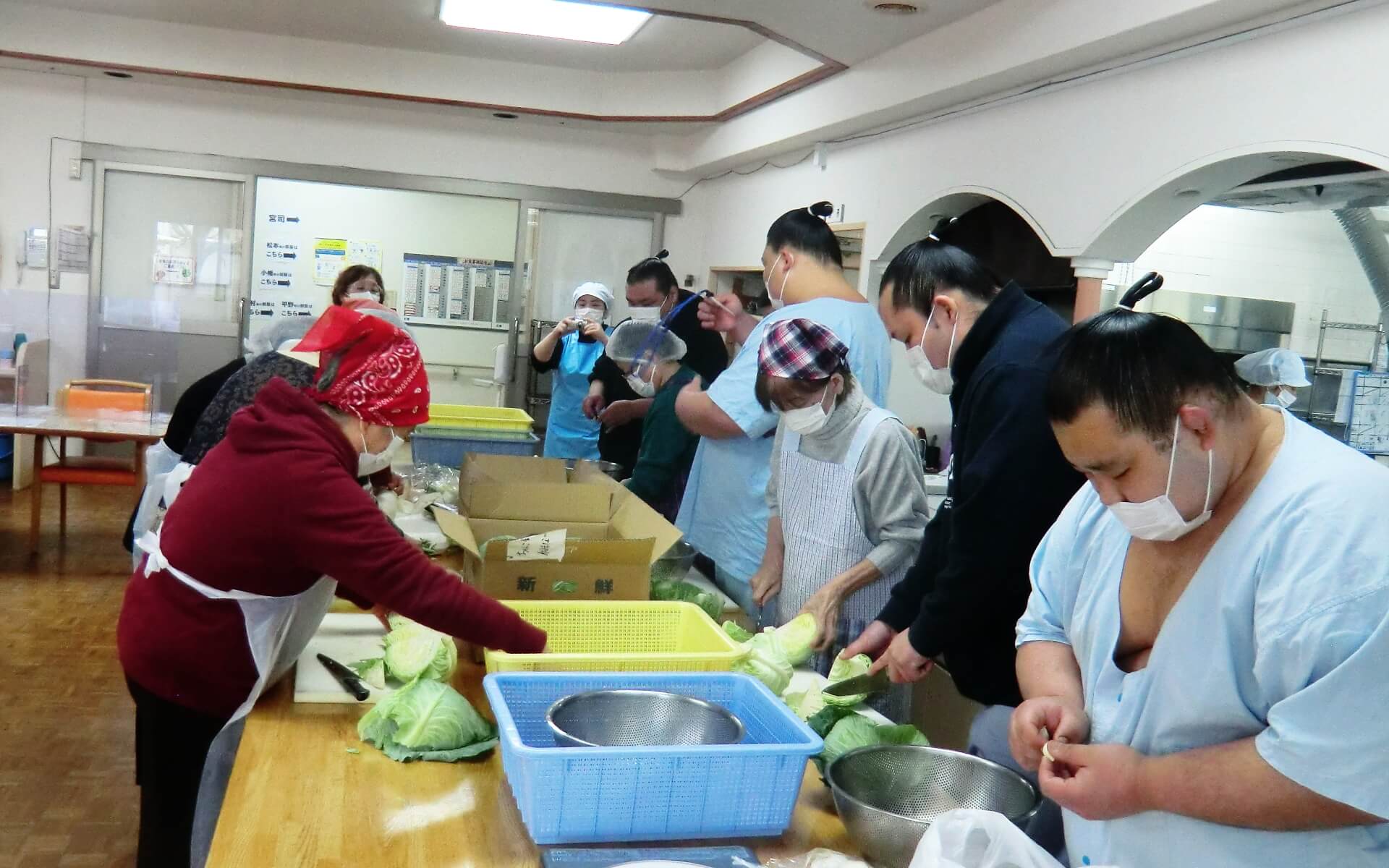 春日野部屋交流会の様子